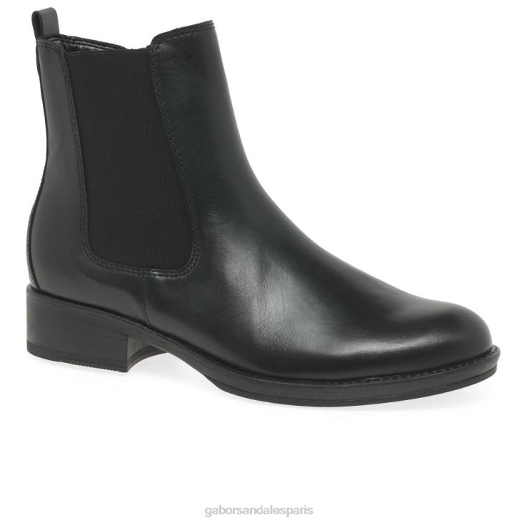 femmes Gabor noir bottines chelsea adair chaussure 4LHL258