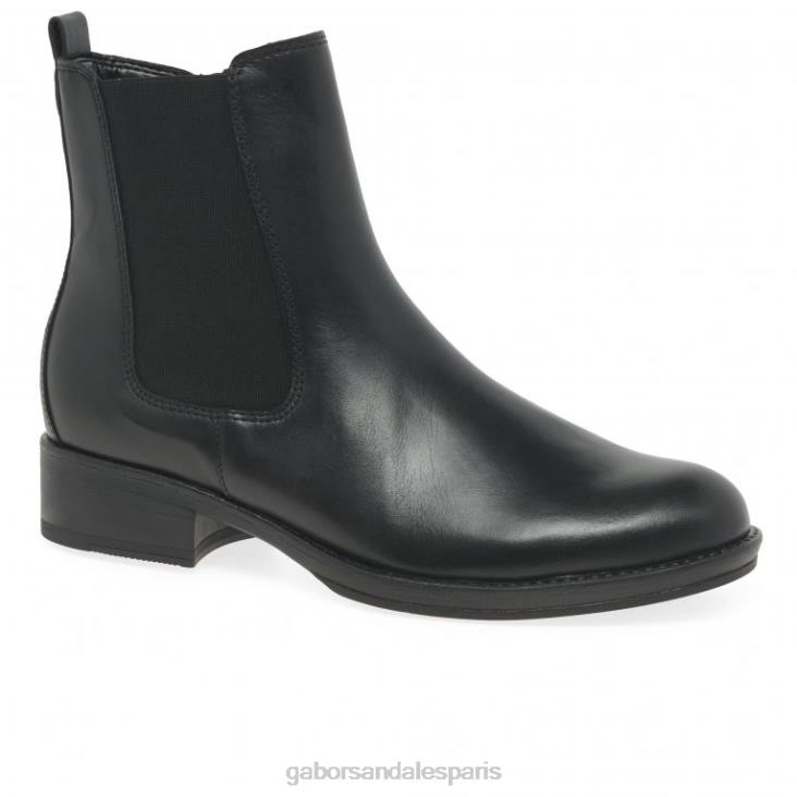 femmes Gabor noir bottines chelsea adair chaussure 4LHL258