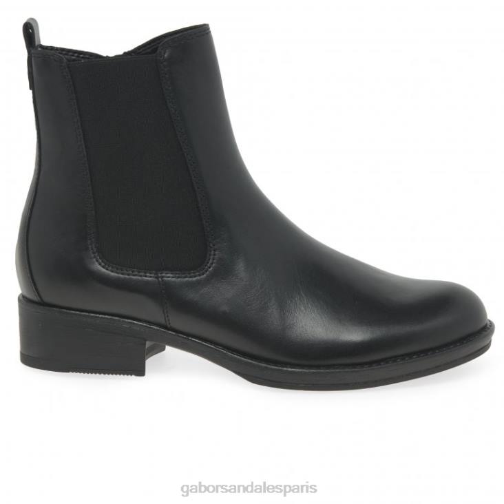femmes Gabor noir bottines chelsea adair chaussure 4LHL258