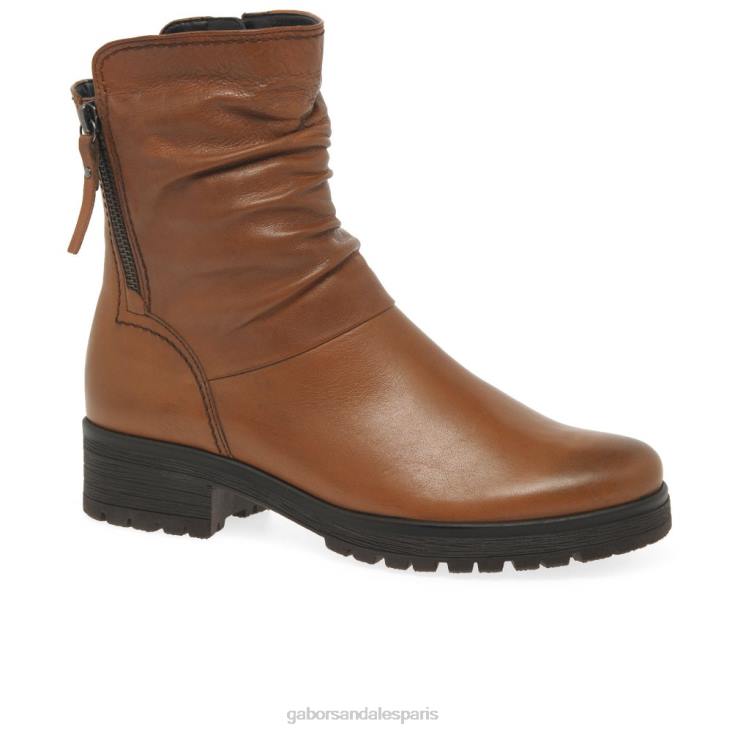 femmes Gabor Cognac bottes motard zola chaussure 4LHL334
