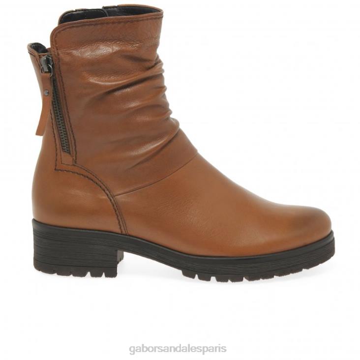 femmes Gabor Cognac bottes motard zola chaussure 4LHL334