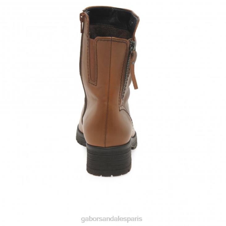 femmes Gabor Cognac bottes motard zola chaussure 4LHL334