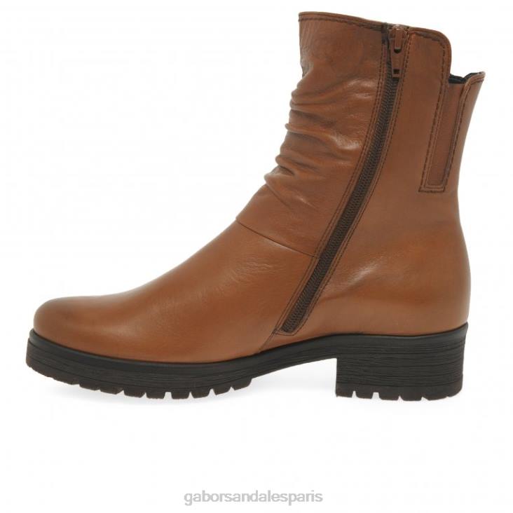 femmes Gabor Cognac bottes motard zola chaussure 4LHL334