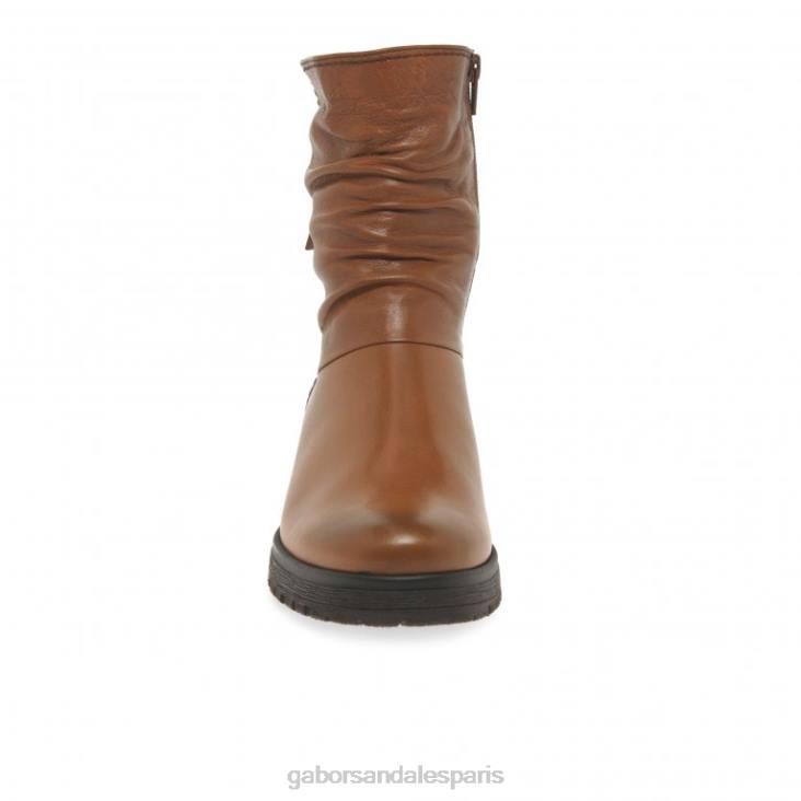 femmes Gabor Cognac bottes motard zola chaussure 4LHL334
