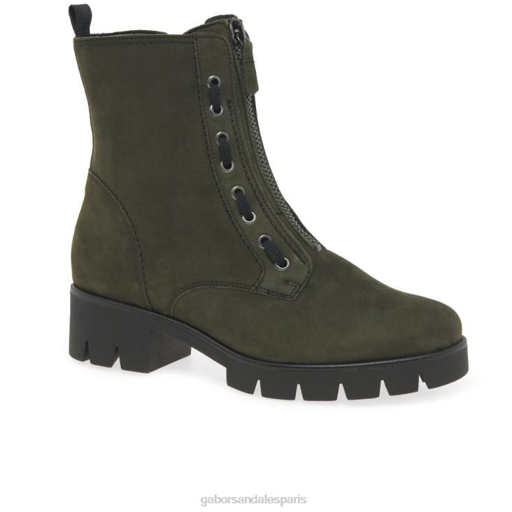 femmes Gabor bosco nubuck bottines plaisanteries chaussure 4LHL256