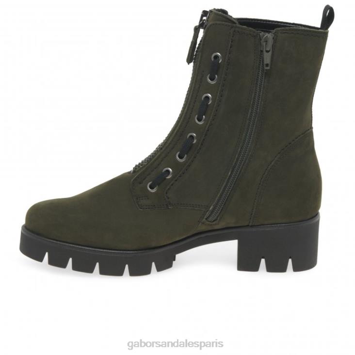 femmes Gabor bosco nubuck bottines plaisanteries chaussure 4LHL256