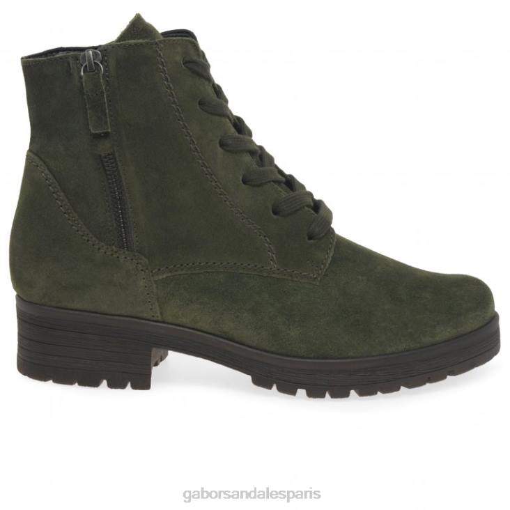 femmes Gabor daim olive bottines zane chaussure 4LHL208