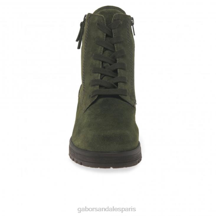 femmes Gabor daim olive bottines zane chaussure 4LHL208