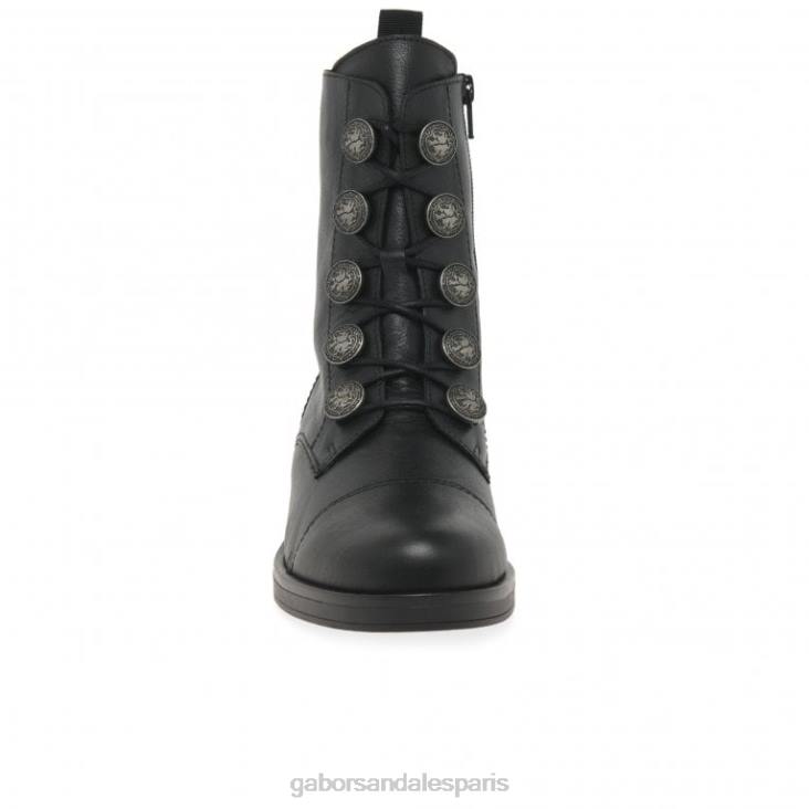 femmes Gabor noir bottes de motard pour femme chaussure 4LHL200