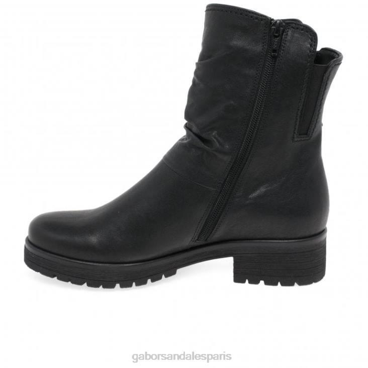 femmes Gabor noir bottes motard zola chaussure 4LHL201