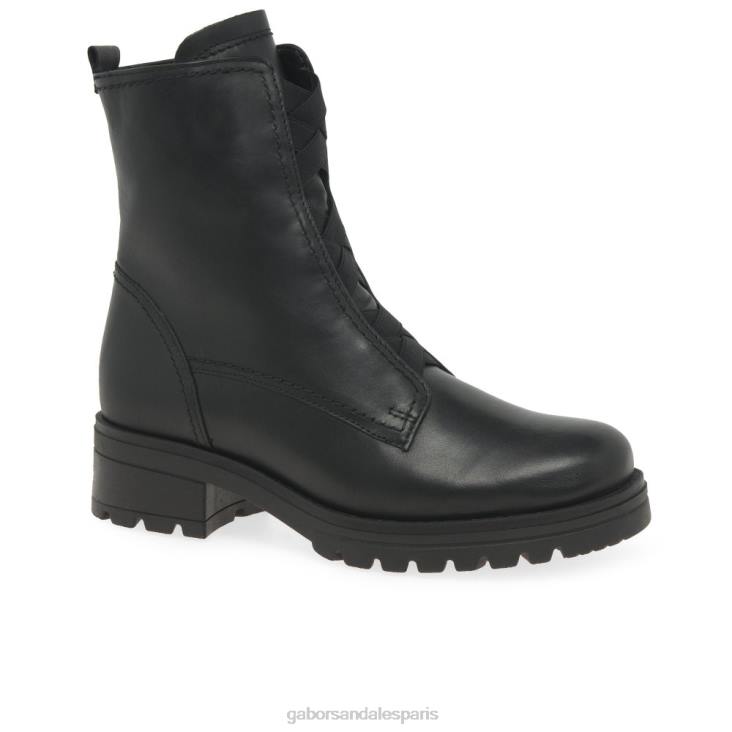 femmes Gabor noir bottines de mer chaussure 4LHL254