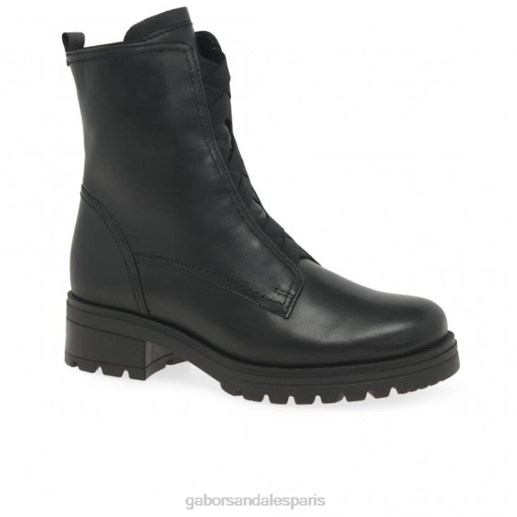 femmes Gabor noir bottines de mer chaussure 4LHL254