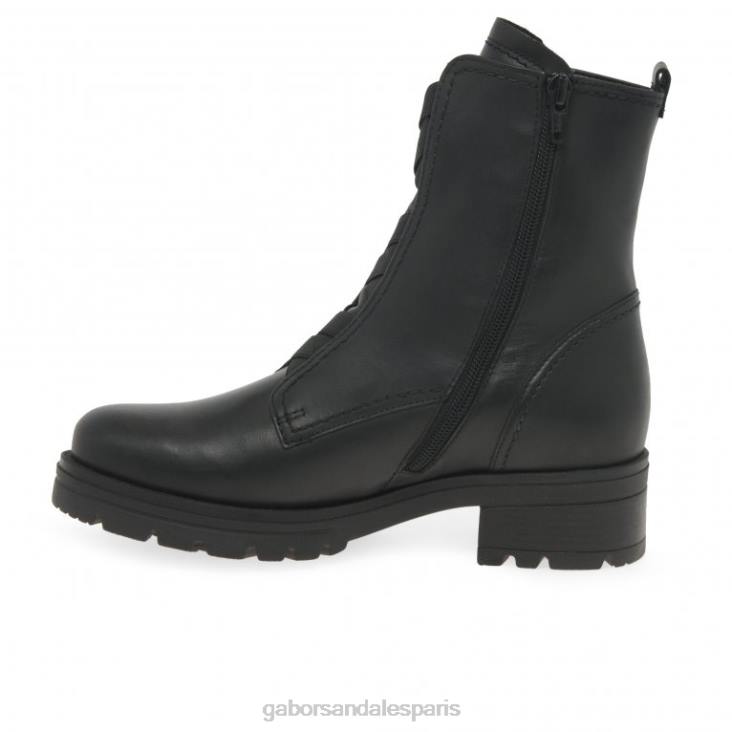 femmes Gabor noir bottines de mer chaussure 4LHL254