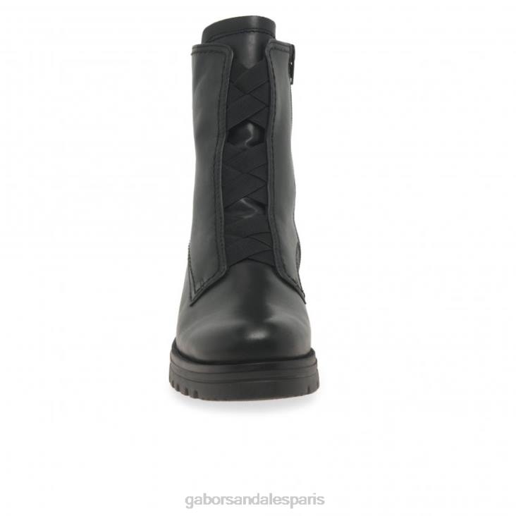 femmes Gabor noir bottines de mer chaussure 4LHL254