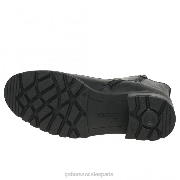 femmes Gabor noir bottines de mer chaussure 4LHL254