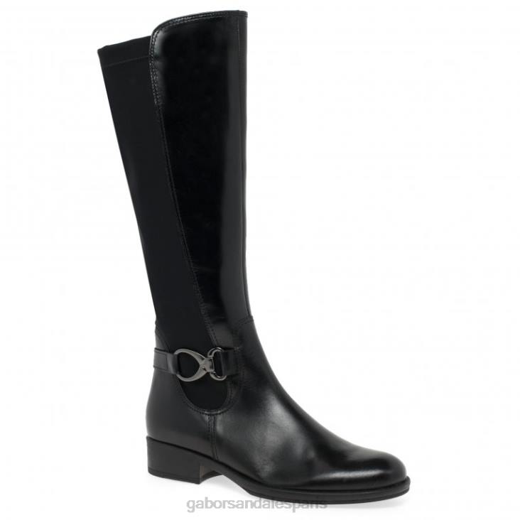 femmes Gabor Cuir noir bottes hautes abia chaussure 4LHL272