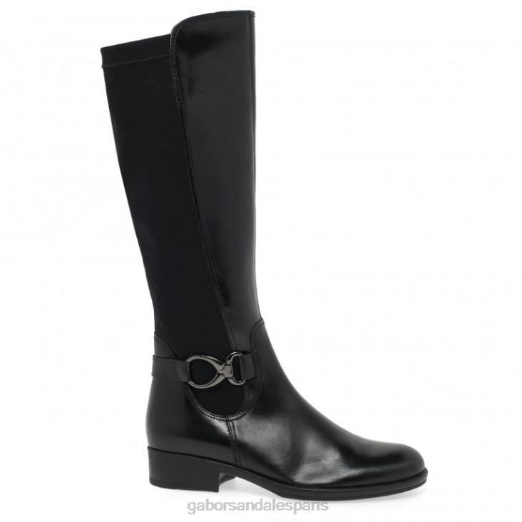 femmes Gabor Cuir noir bottes hautes abia chaussure 4LHL272