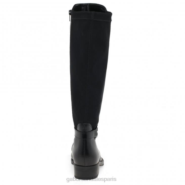 femmes Gabor Cuir noir bottes hautes abia chaussure 4LHL272