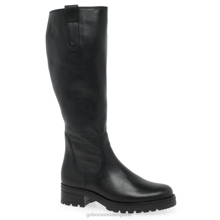femmes Gabor noir bottes hauteur genou sadberge l chaussure 4LHL266