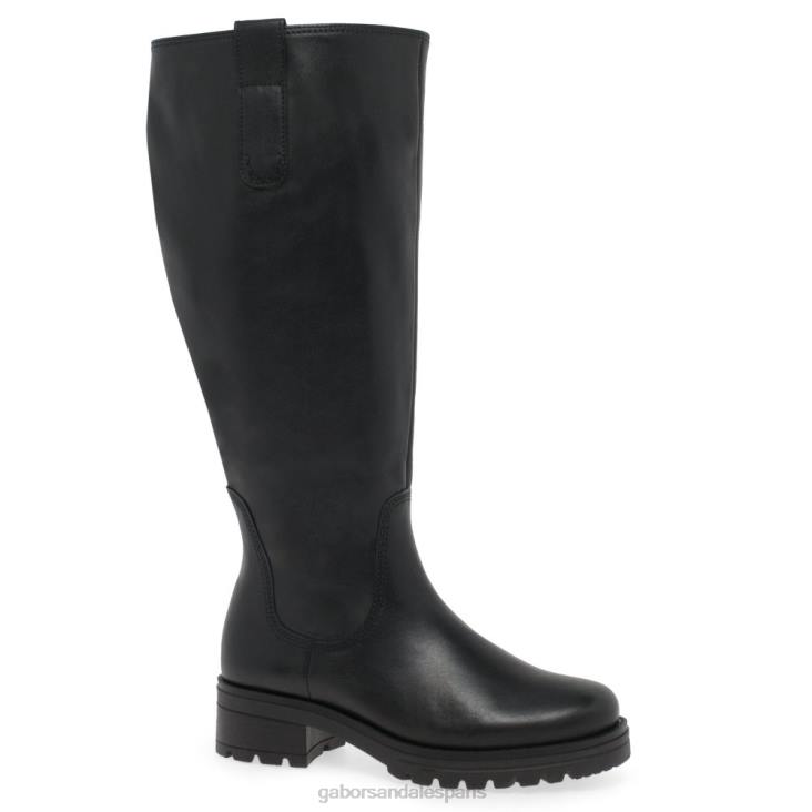 femmes Gabor noir bottes hauteur genou sadberge xl chaussure 4LHL336