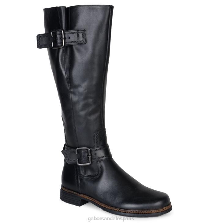 femmes Gabor noir bottes nevada (m) hauteur genou chaussure 4LHL275