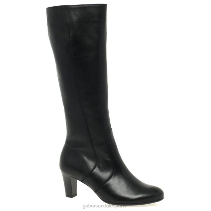 femmes Gabor noir peut-être des bottes hautes ajustées au genou chaussure 4LHL271