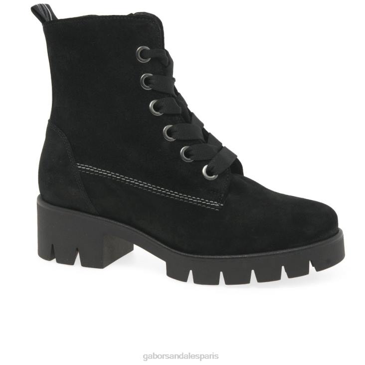 femmes Gabor Suède noir bottines baccara chaussure 4LHL191