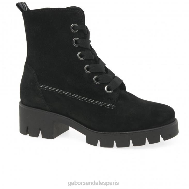 femmes Gabor Suède noir bottines baccara chaussure 4LHL191