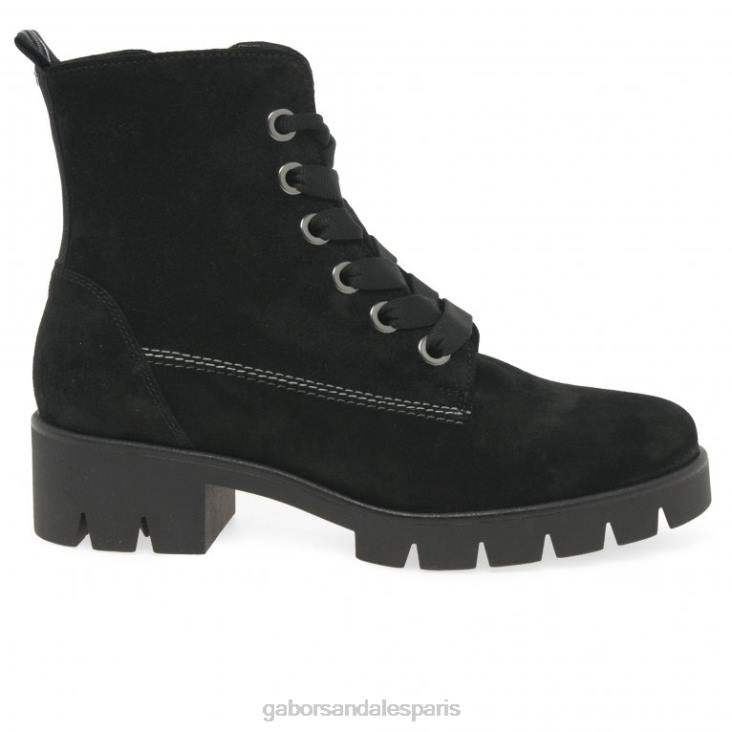femmes Gabor Suède noir bottines baccara chaussure 4LHL191