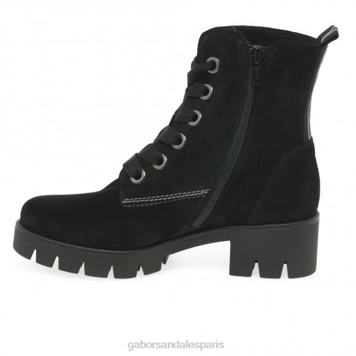 femmes Gabor Suède noir bottines baccara chaussure 4LHL191