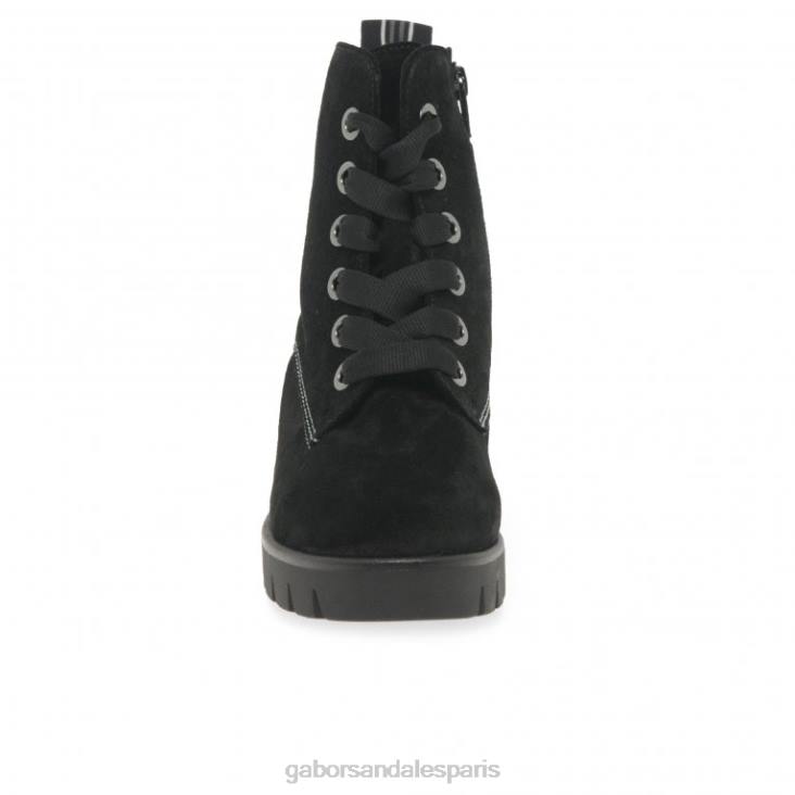 femmes Gabor Suède noir bottines baccara chaussure 4LHL191