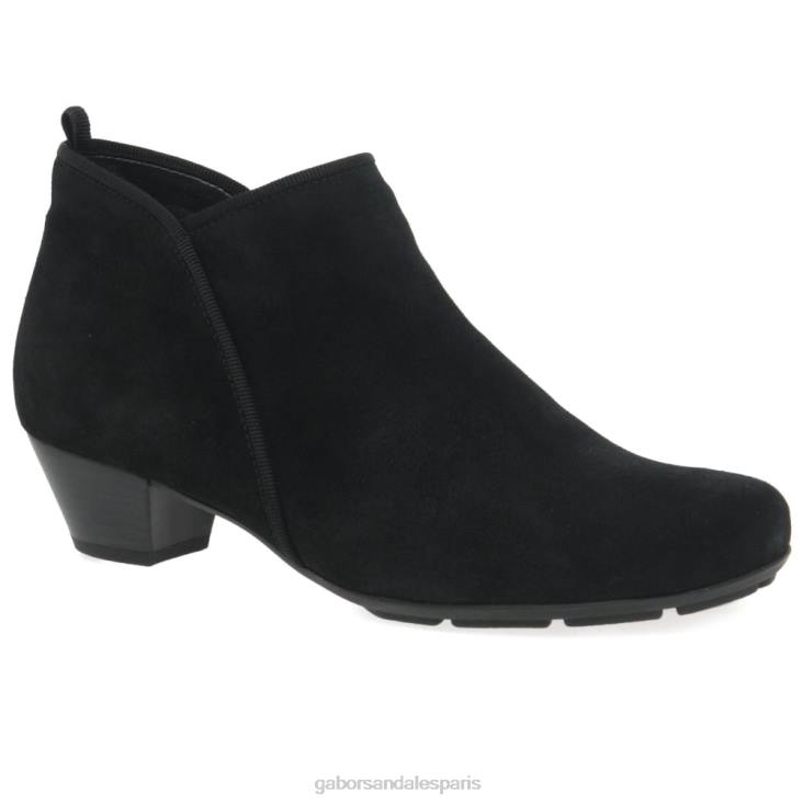 femmes Gabor Suède noir bottines trudy chaussure 4LHL196