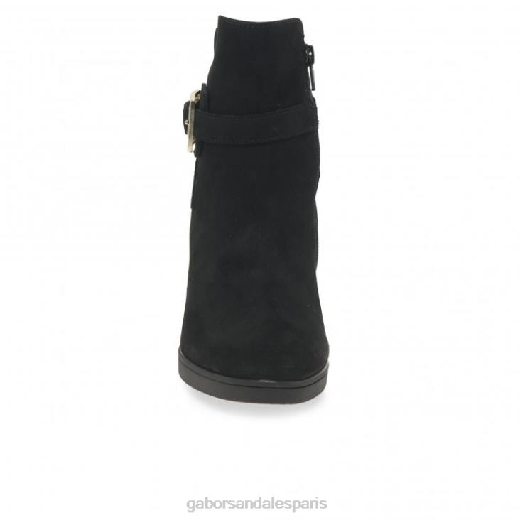 femmes Gabor Suède noir bottines vaad chaussure 4LHL194