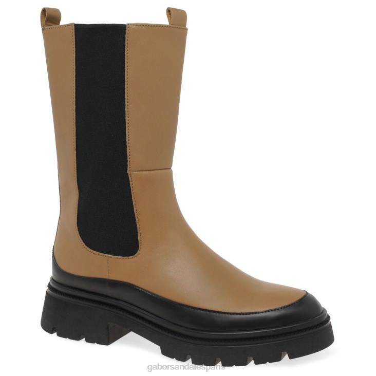 femmes Gabor chino/noir bottines chelsea lexington chaussure 4LHL246