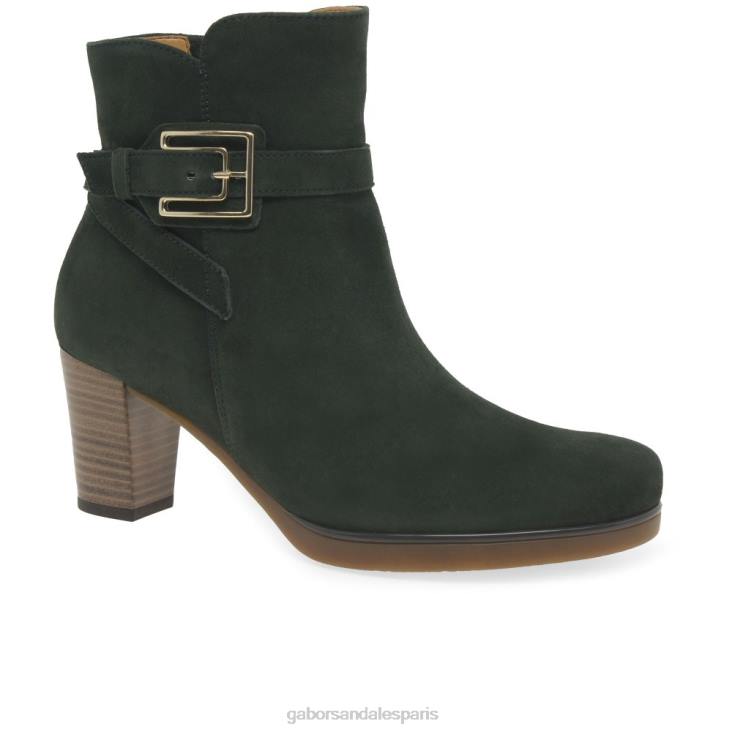 femmes Gabor daim forêt foncé bottines vaad chaussure 4LHL192