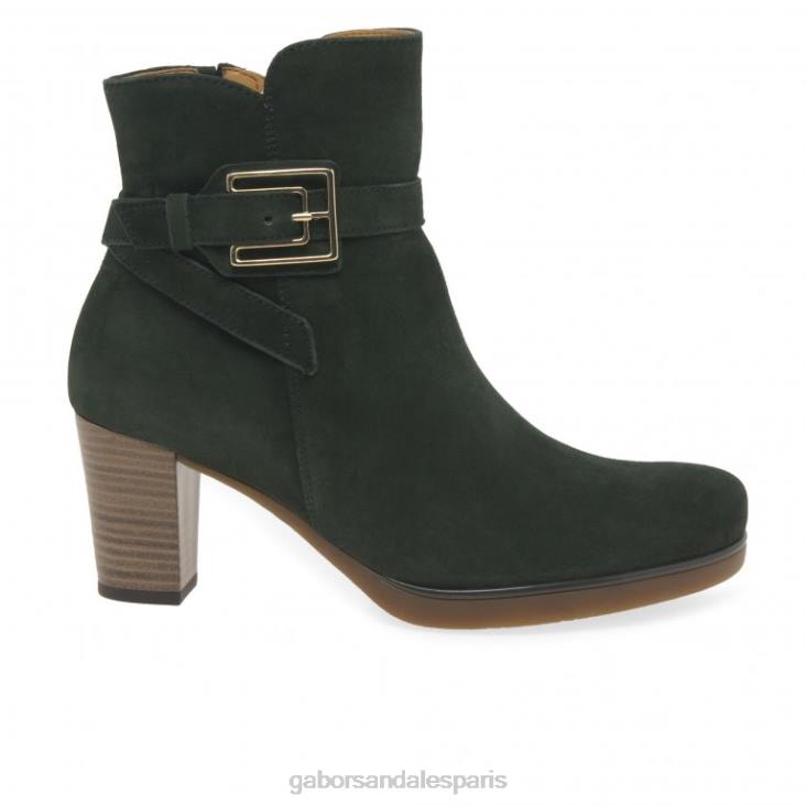 femmes Gabor daim forêt foncé bottines vaad chaussure 4LHL192
