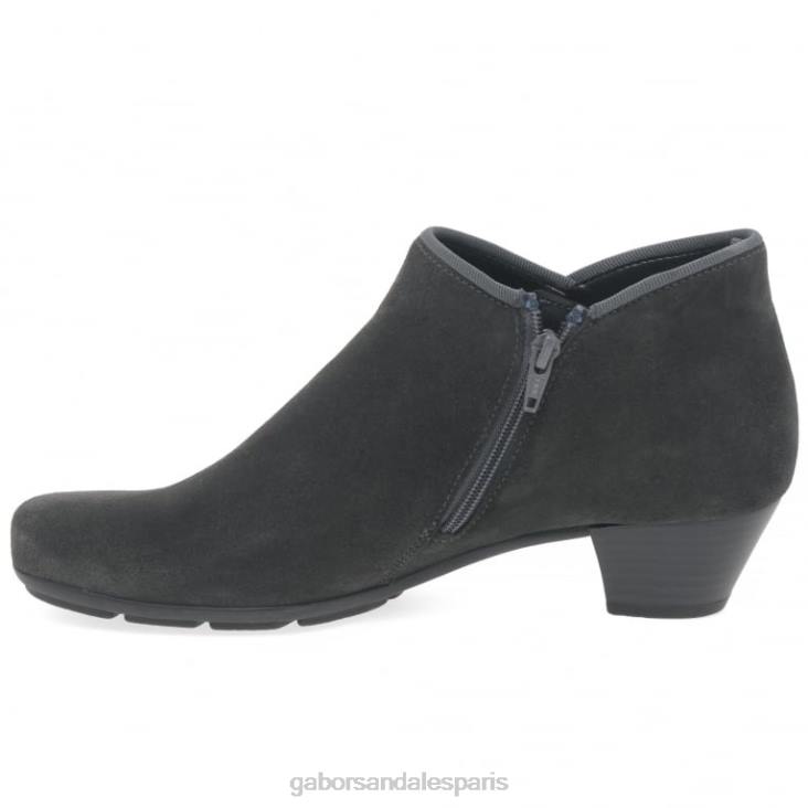 femmes Gabor daim poivre bottines trudy chaussure 4LHL197