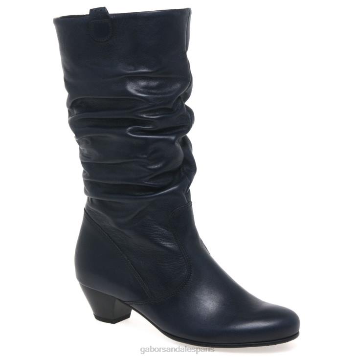 femmes Gabor minuit bottes larges en cuir rachel chaussure 4LHL260