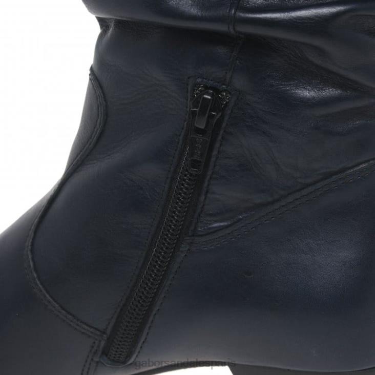 femmes Gabor minuit bottes larges en cuir rachel chaussure 4LHL260