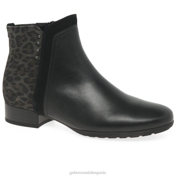 femmes Gabor noir/anthracite bottines breck chaussure 4LHL238