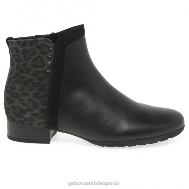 femmes Gabor noir/anthracite bottines breck chaussure 4LHL238