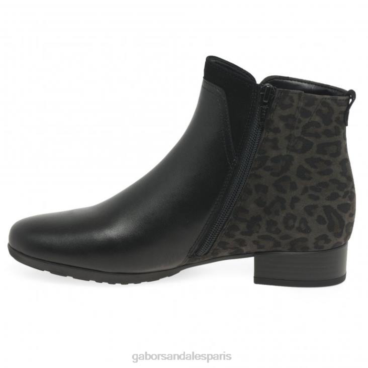 femmes Gabor noir/anthracite bottines breck chaussure 4LHL238
