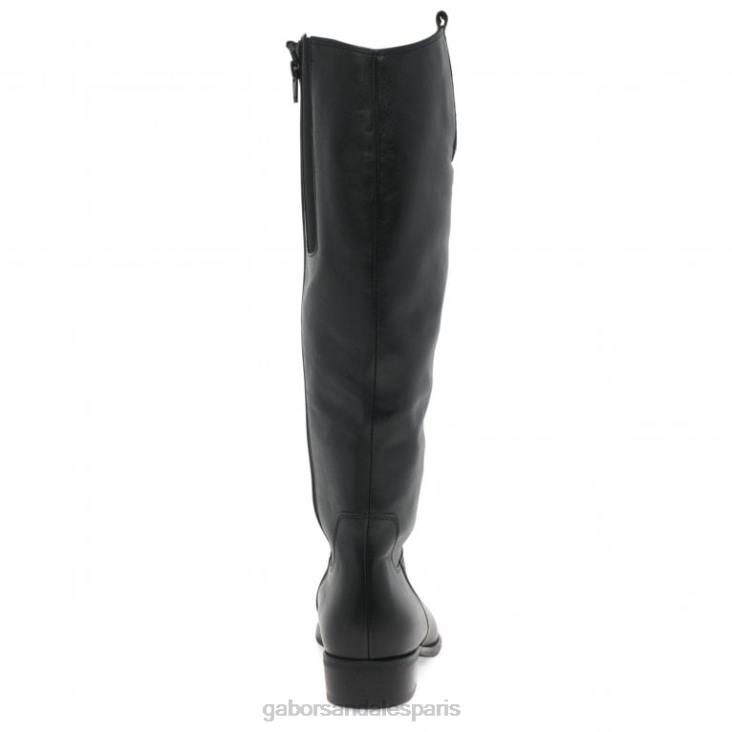 femmes Gabor noir bottes longues brook m mi-mollet chaussure 4LHL267