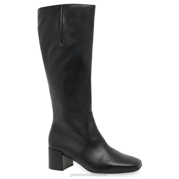 femmes Gabor noir bottes longues ergo l chaussure 4LHL282