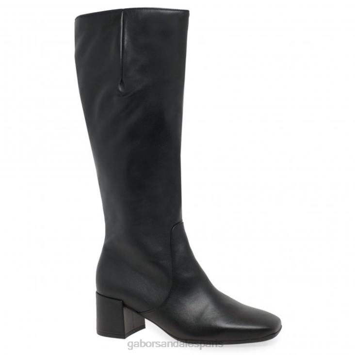 femmes Gabor noir bottes longues ergo l chaussure 4LHL282