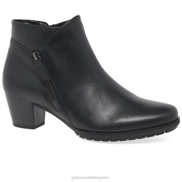 femmes Gabor noir bottines à fermeture zippée olivetti chaussure 4LHL187