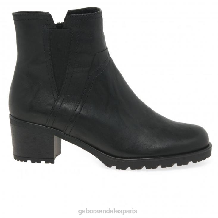 femmes Gabor noir bottines à invitation chaussure 4LHL252