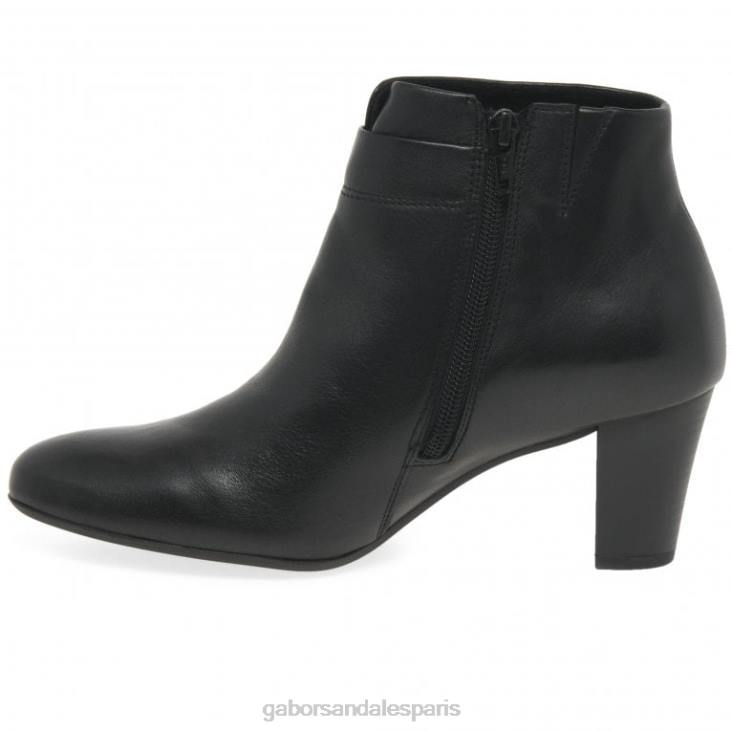 femmes Gabor noir bottines matlock chaussure 4LHL221