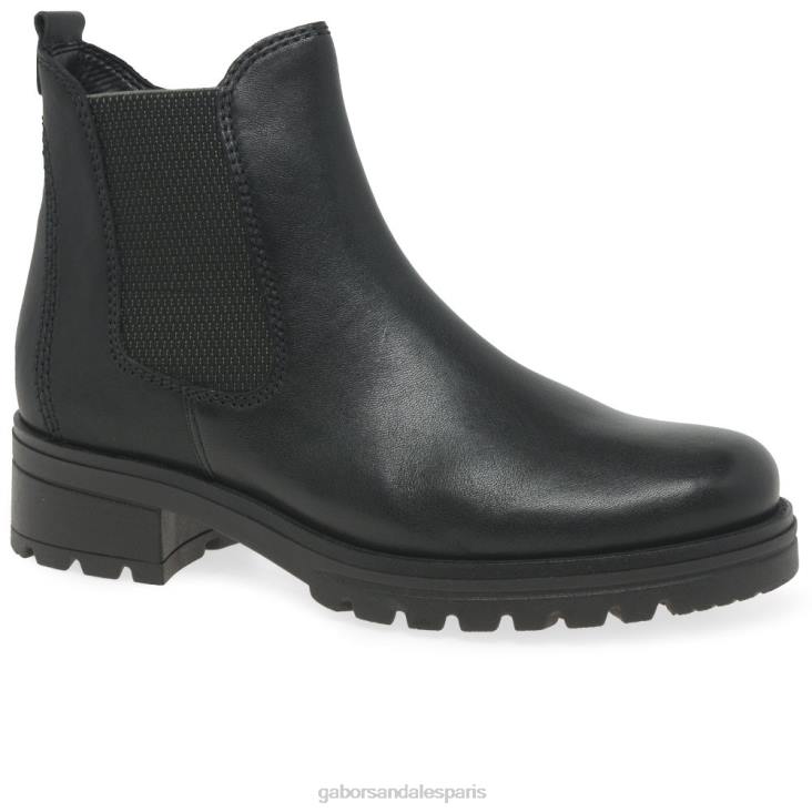 femmes Gabor noir bottines sally chaussure 4LHL231