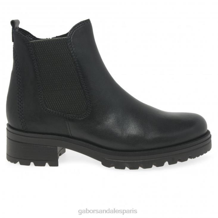 femmes Gabor noir bottines sally chaussure 4LHL231
